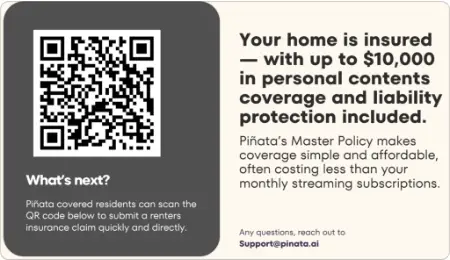 Renters Insurance from Pinata.ai